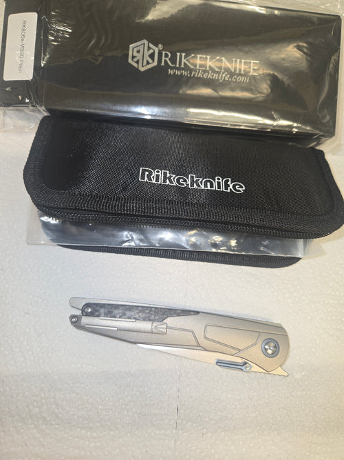 Rike Knife 806s M390 Titiamun/Carbon fiber